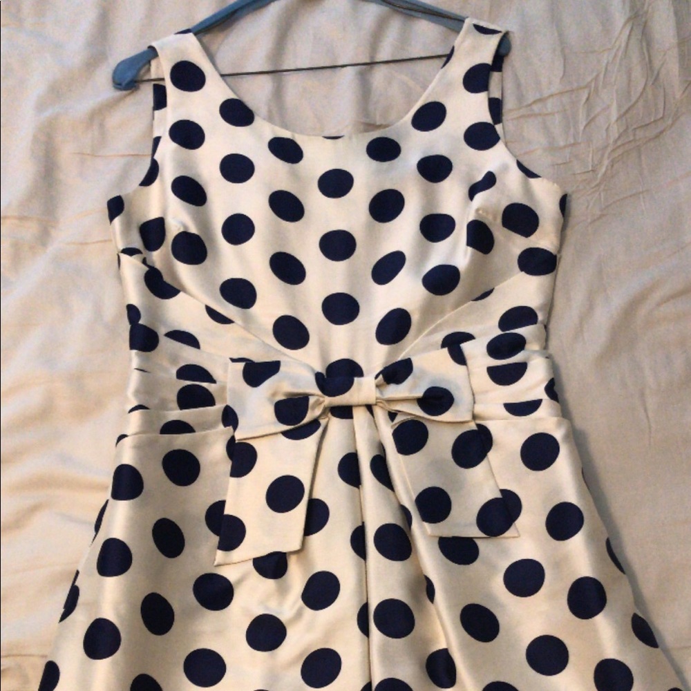 Kate Spade Navy Polka Dot Dress